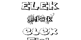 Coloriage Elek