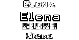 Coloriage Elena