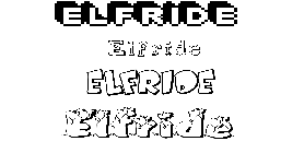 Coloriage Elfride