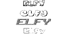 Coloriage Elfy