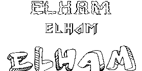 Coloriage Elham