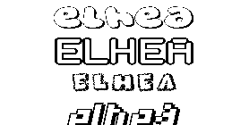 Coloriage Elhea