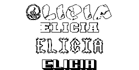 Coloriage Elicia