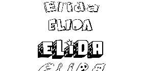 Coloriage Elida