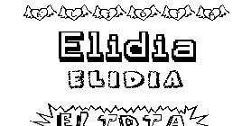 Coloriage Elidia