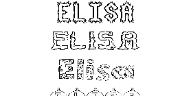 Coloriage Elisa