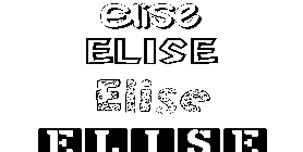 Coloriage Elise