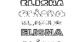 Coloriage Elisha