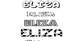 Coloriage Eliza