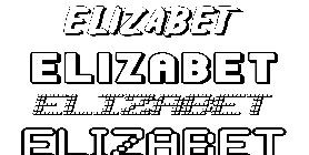 Coloriage Elizabet