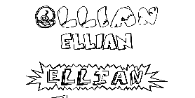 Coloriage Ellian