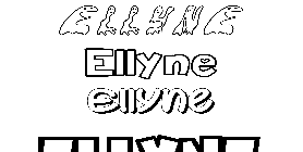 Coloriage Ellyne