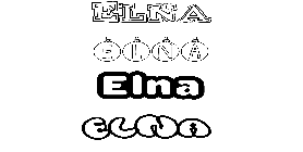 Coloriage Elna