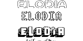 Coloriage Elodia
