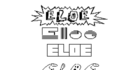 Coloriage Eloe