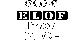 Coloriage Elof