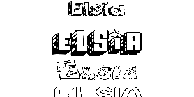 Coloriage Elsia