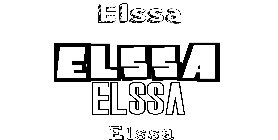 Coloriage Elssa