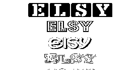 Coloriage Elsy