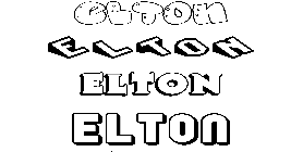 Coloriage Elton