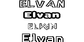 Coloriage Elvan