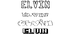 Coloriage Elvin