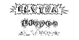 Coloriage Elvyna