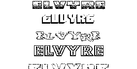 Coloriage Elvyre