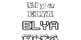 Coloriage Elya
