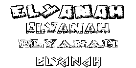 Coloriage Elyanah
