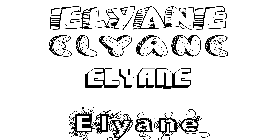 Coloriage Elyane