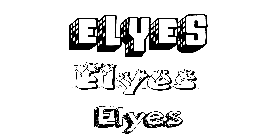 Coloriage Elyes