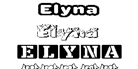 Coloriage Elyna