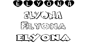 Coloriage Elyona