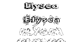 Coloriage Elysea