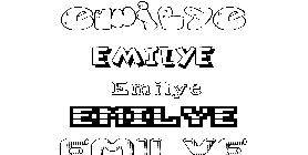 Coloriage Emilye