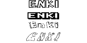 Coloriage Enki