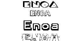 Coloriage Enoa