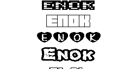 Coloriage Enok