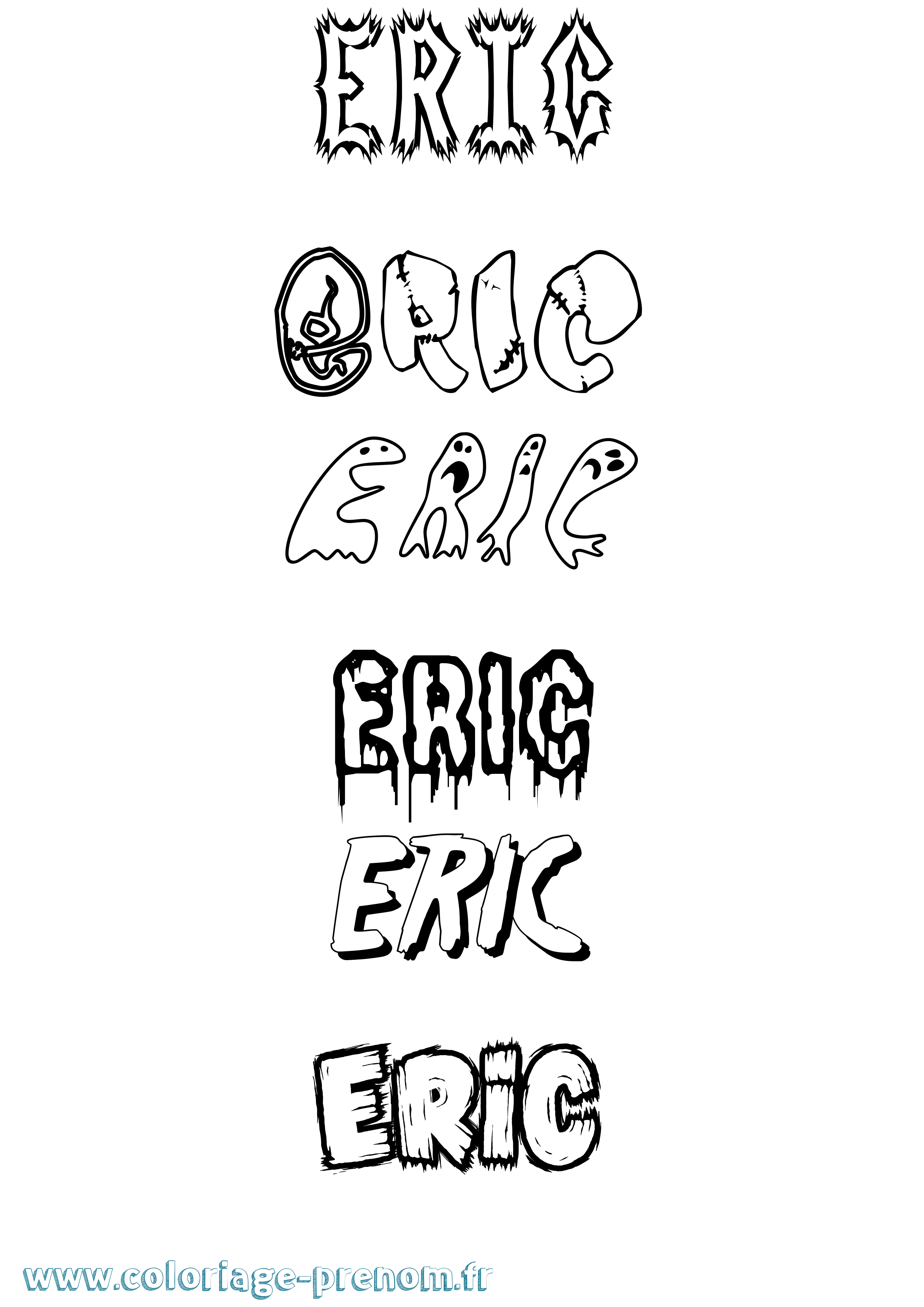 Coloriage Eric Frisson Coloriage prénom Eric Frisson