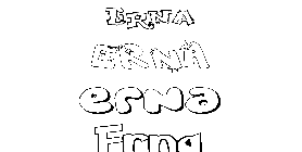 Coloriage Erna