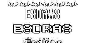 Coloriage Esdras