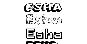 Coloriage Esha