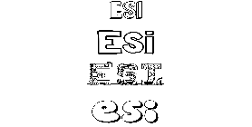 Coloriage Esi