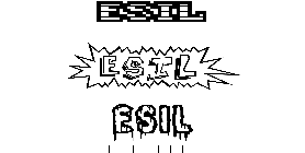 Coloriage Esil