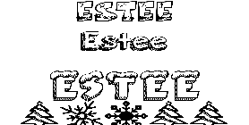 Coloriage Estee