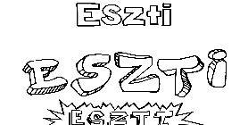 Coloriage Eszti