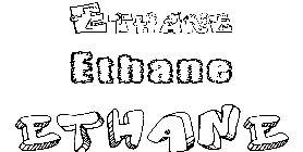 Coloriage Ethane