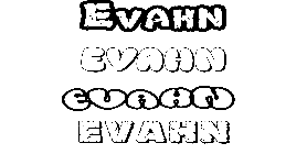 Coloriage Evahn