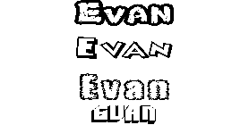 Coloriage Evan
